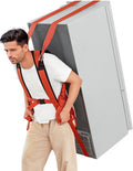 Moving Straps 1 Person-Back Carry, Lifting Straps Moving Free Your Arms, Heavy Duty Strap for Appliance, Thicken