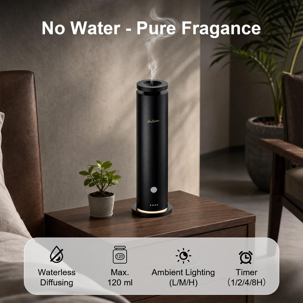 Waterless Essential Oil Diffuser Pro, Cold Air Diffusers for Home Large Room Hotel SPA, 4.06Oz Scent Diffuser