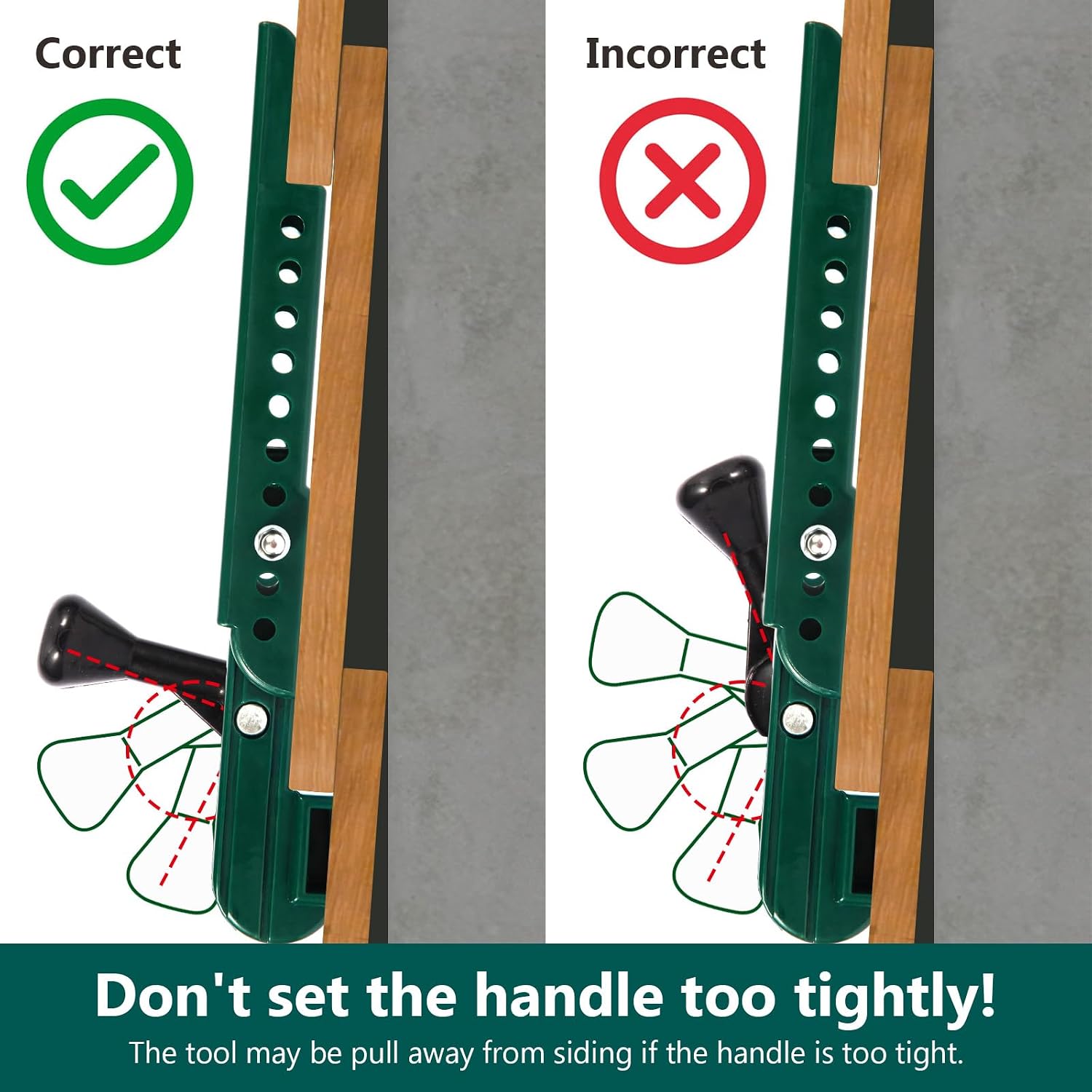 Siding Installation Tools Compatible with 3/8 inch Fiber Cement siding, Siding Tools Lap Siding Gauge with Adjustable