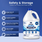 (6 Gallons Ultra Germicidal Liquid Bleach - For Laundry, Disinfecting, Sanitizing, Deodorizing, Mold & Mildew Stain