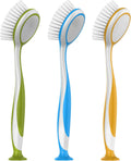 Round Dish Brush with Suction Cup, Pack of 3