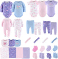 Baby Layette Gift Set for Girls, Newborn Girl Gift Sets, Baby Clothes & Essentials, Purple Butterfly