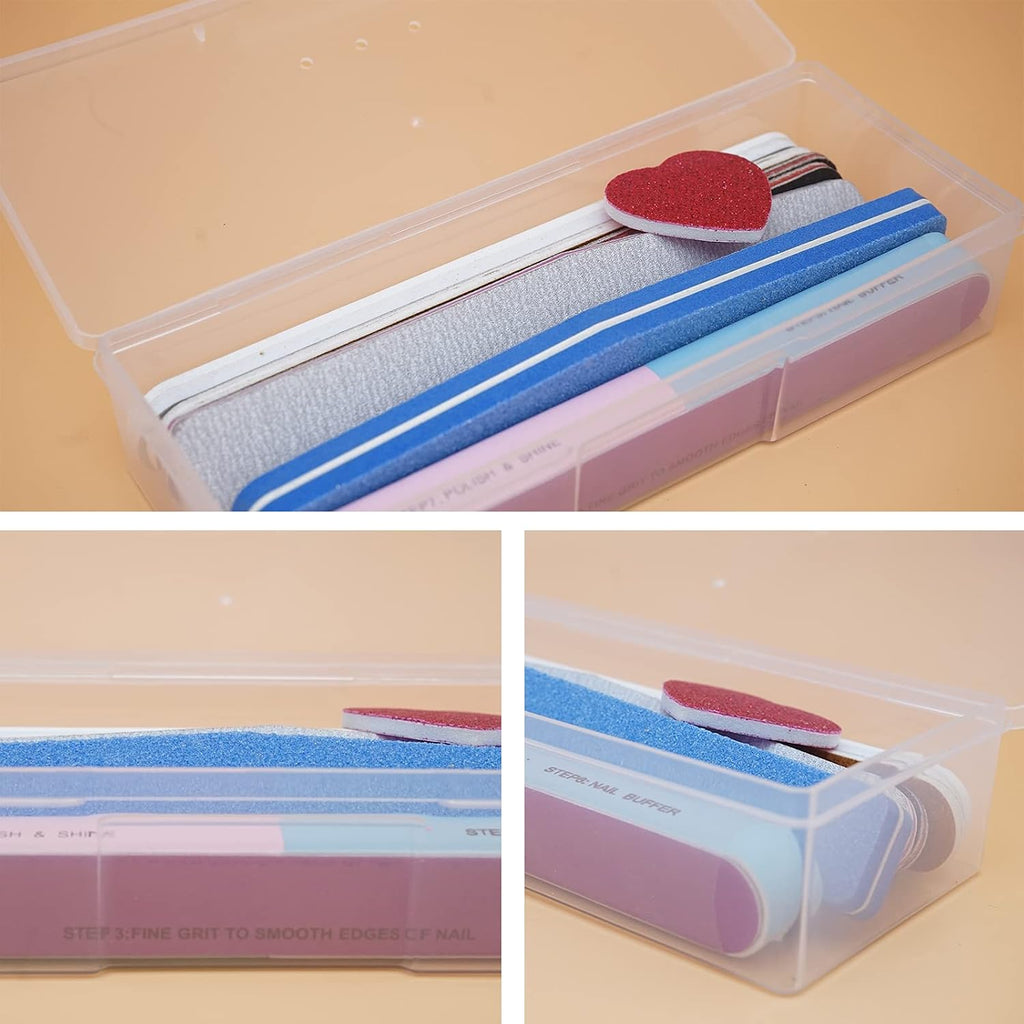 Clear Manicure Tool Box, Personal Nail Tool Storage Box (6pcs)
