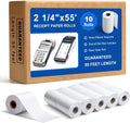Thermal Paper 2 1/4" x 55' 55GSM BPA-Free 10 Rolls Square Clover