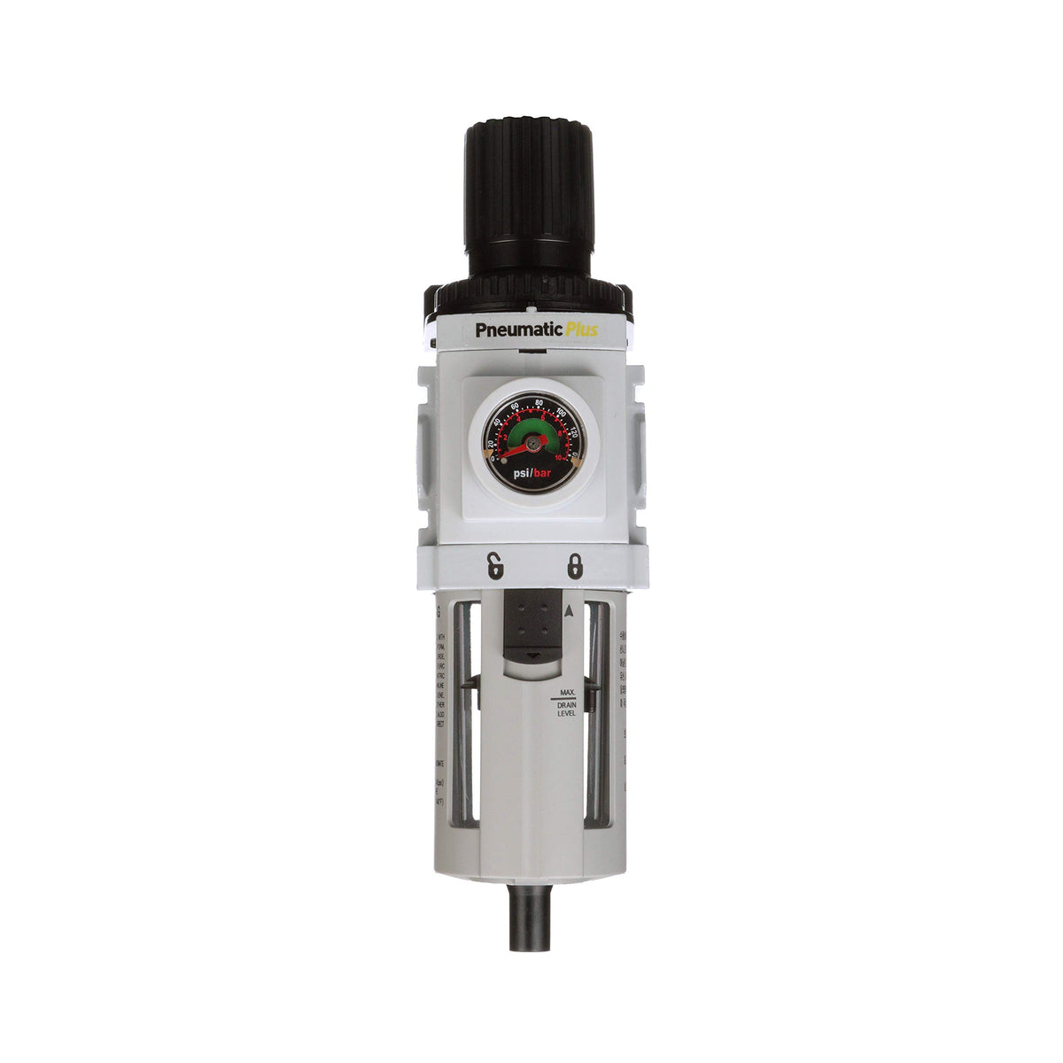 PneumaticPlus PPP3-N02BG Air Filter Regulator Combo 1/4" NPT, 5 Micron