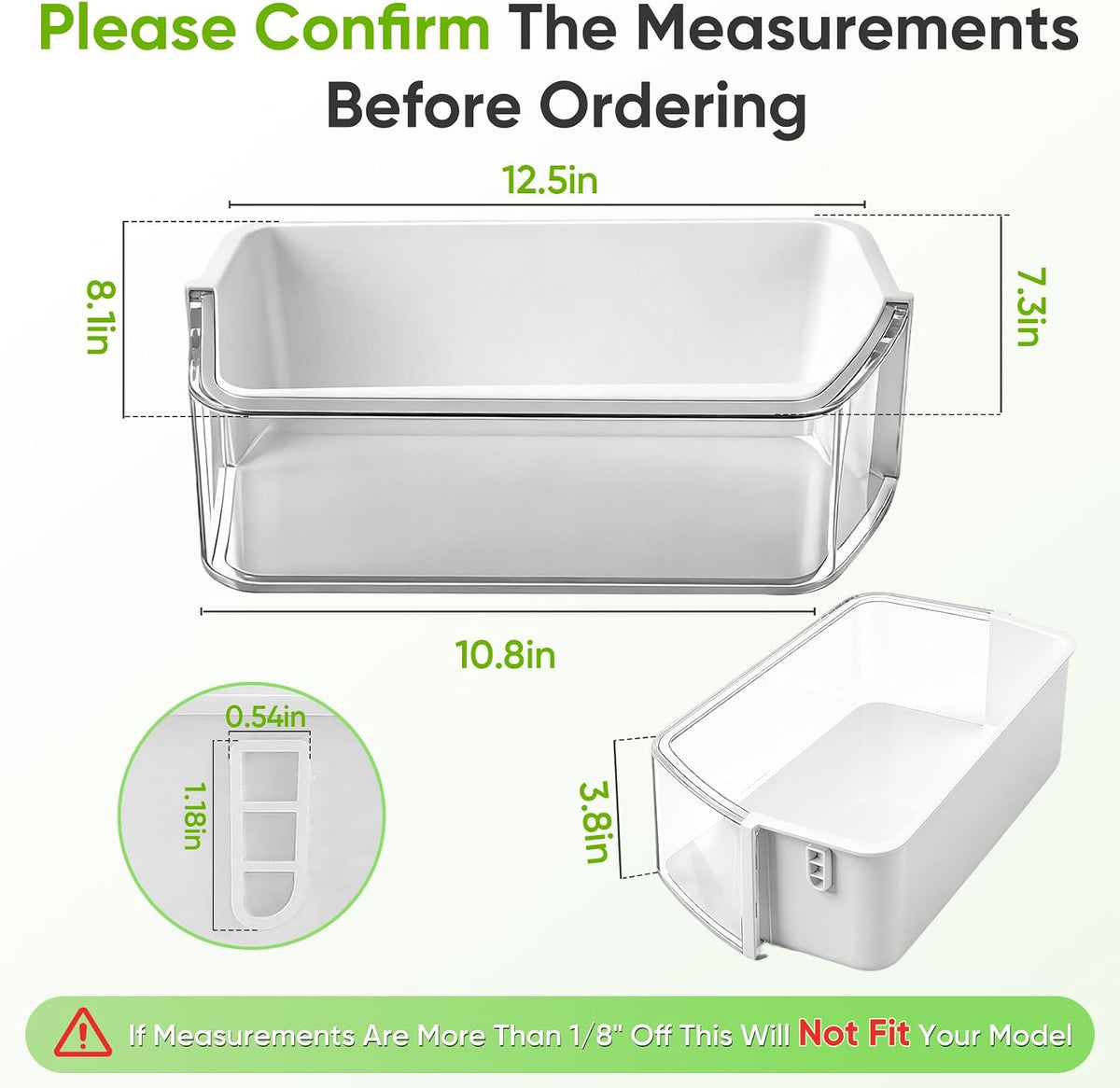 RF260BEAESR RF260BEAESG RF260BEAEBC Refrigerator Right Door Shelf Bin