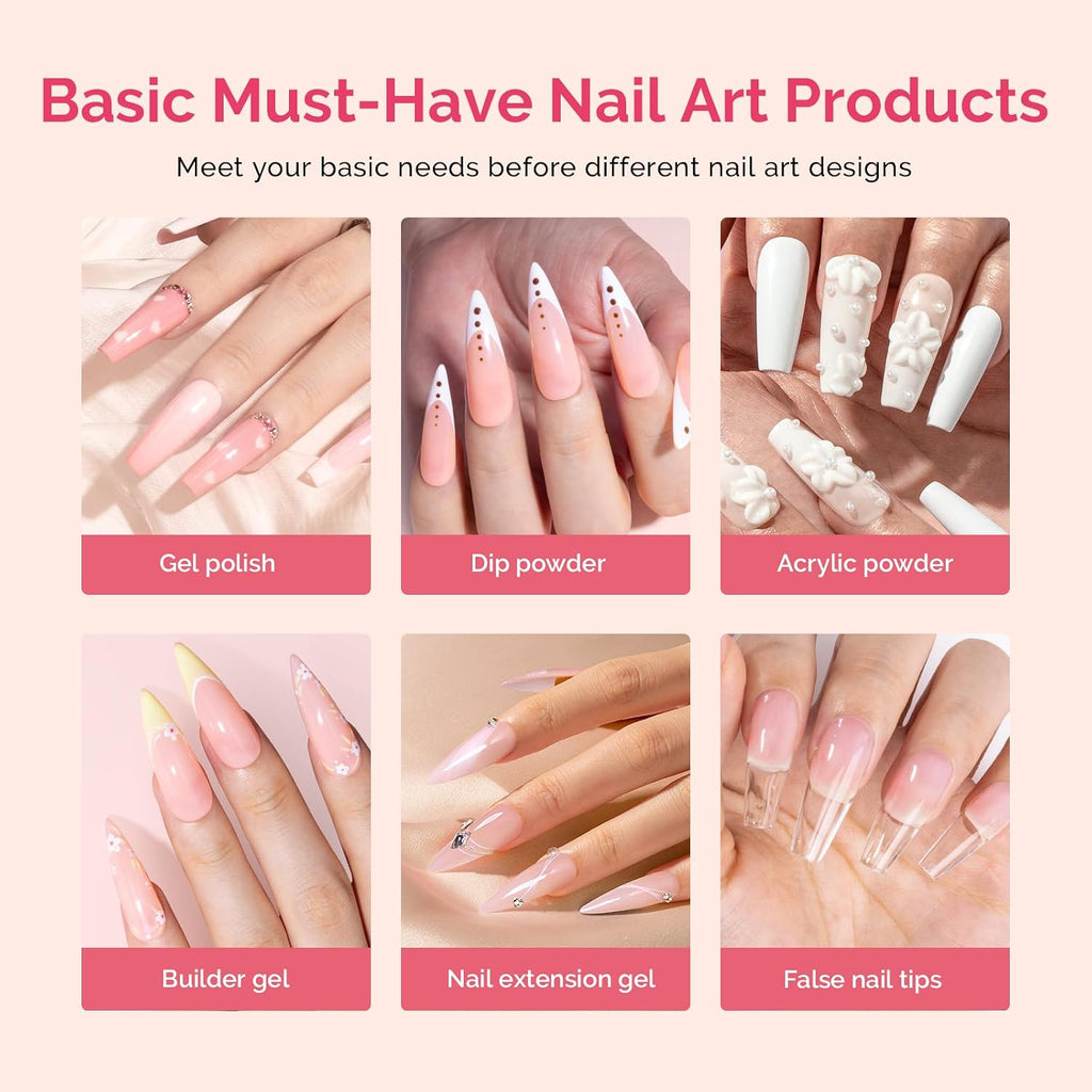 Top Coat Base Coat Nail Dehydrator and Primer Set | Long Lasting Shine Nail Polish Art Design Manicure Kit Perfect