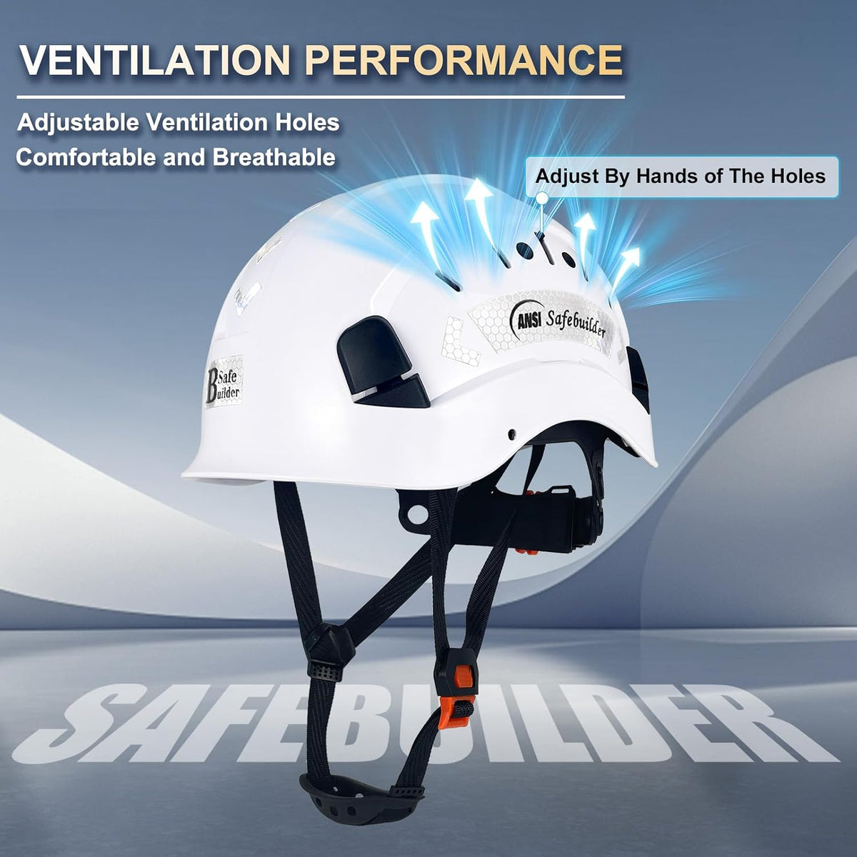 Construction Safety Helmet ABS Hard Hat Adjustable Ventilation System Hardhats Industrial Work Head Protection for