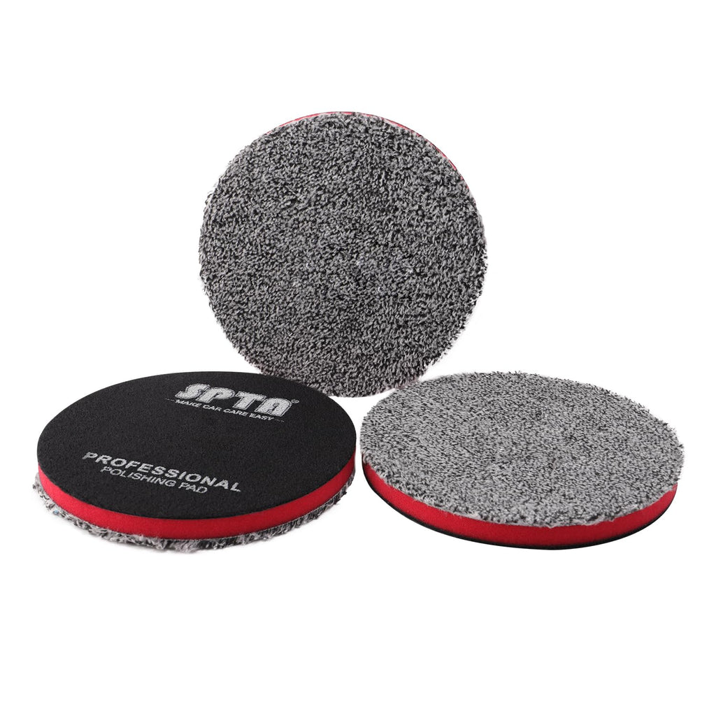 5"(125MM) Microfiber Cutting Pads, 3PCS Soft Microfiber Wax Removal Pad, Detailing Wax Applicator Pad