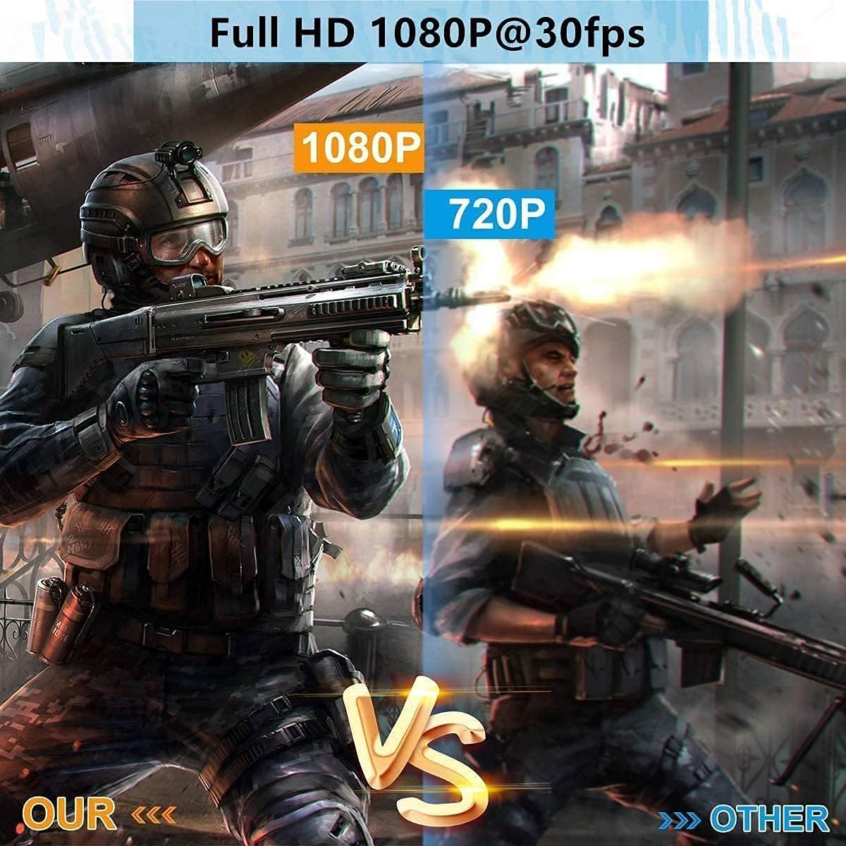 4K Video Capture Card, HDMI to USB Capture Card 1080P for Streaming, Recording, Gaming, Compatible with Nintendo
