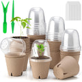 36 Set 3.15 Inch Peat Pots Plant Starters for Seedling with Humidity Dome,Herb Seed Starter Pots Kits, Garden