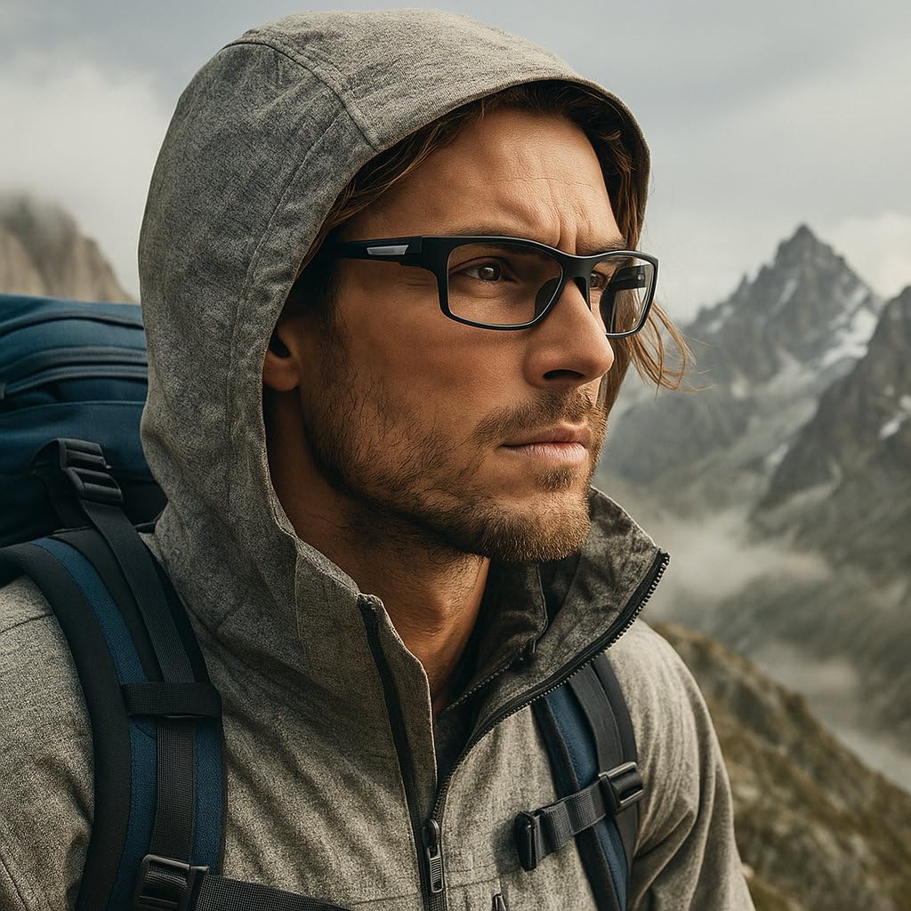 Wraparound full lens Safety Glasses with Readers photochromic Sport Magnifying Safety Reading Goggles for Men Women