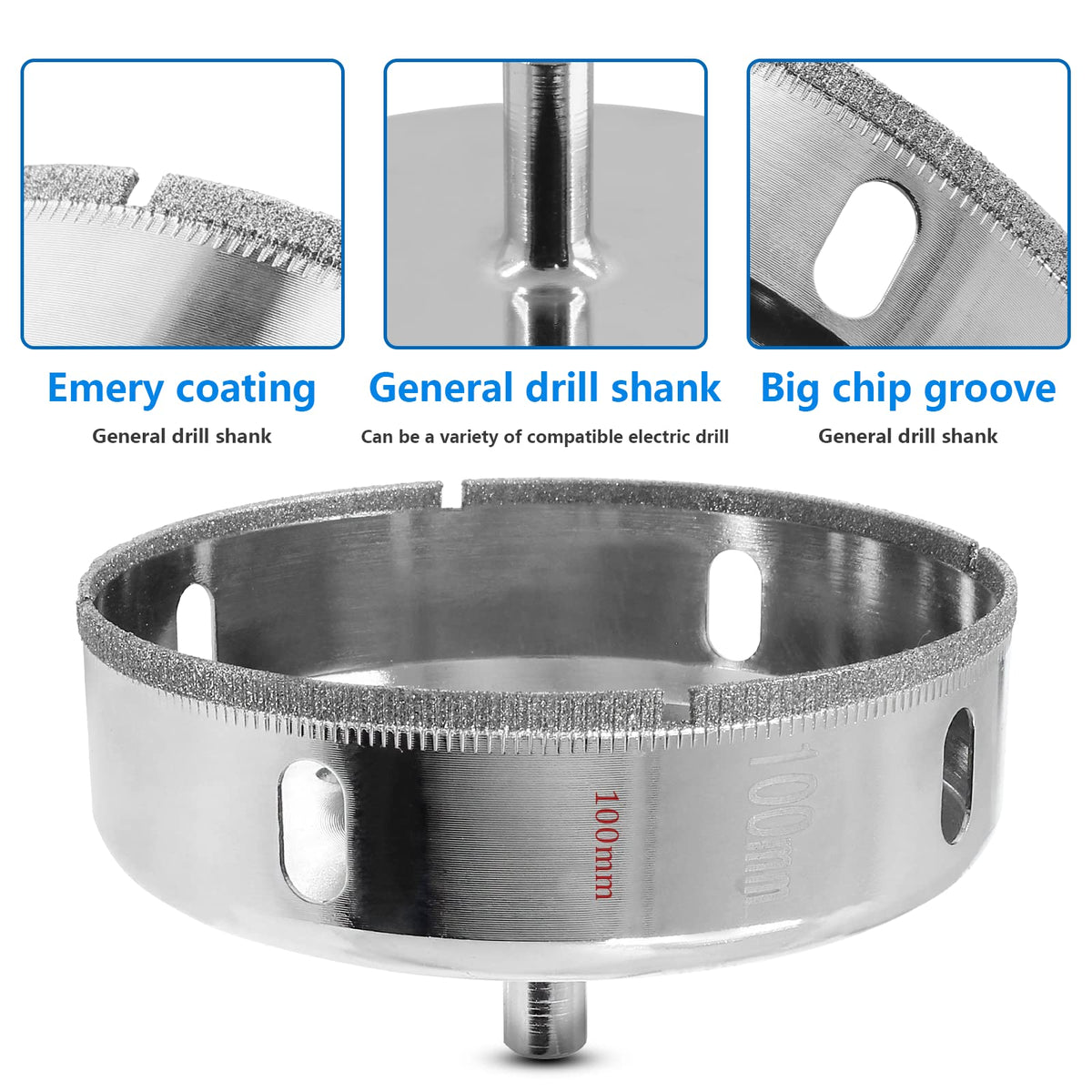 Luomorgo 100mm/4 inch Diamond Hole Saw