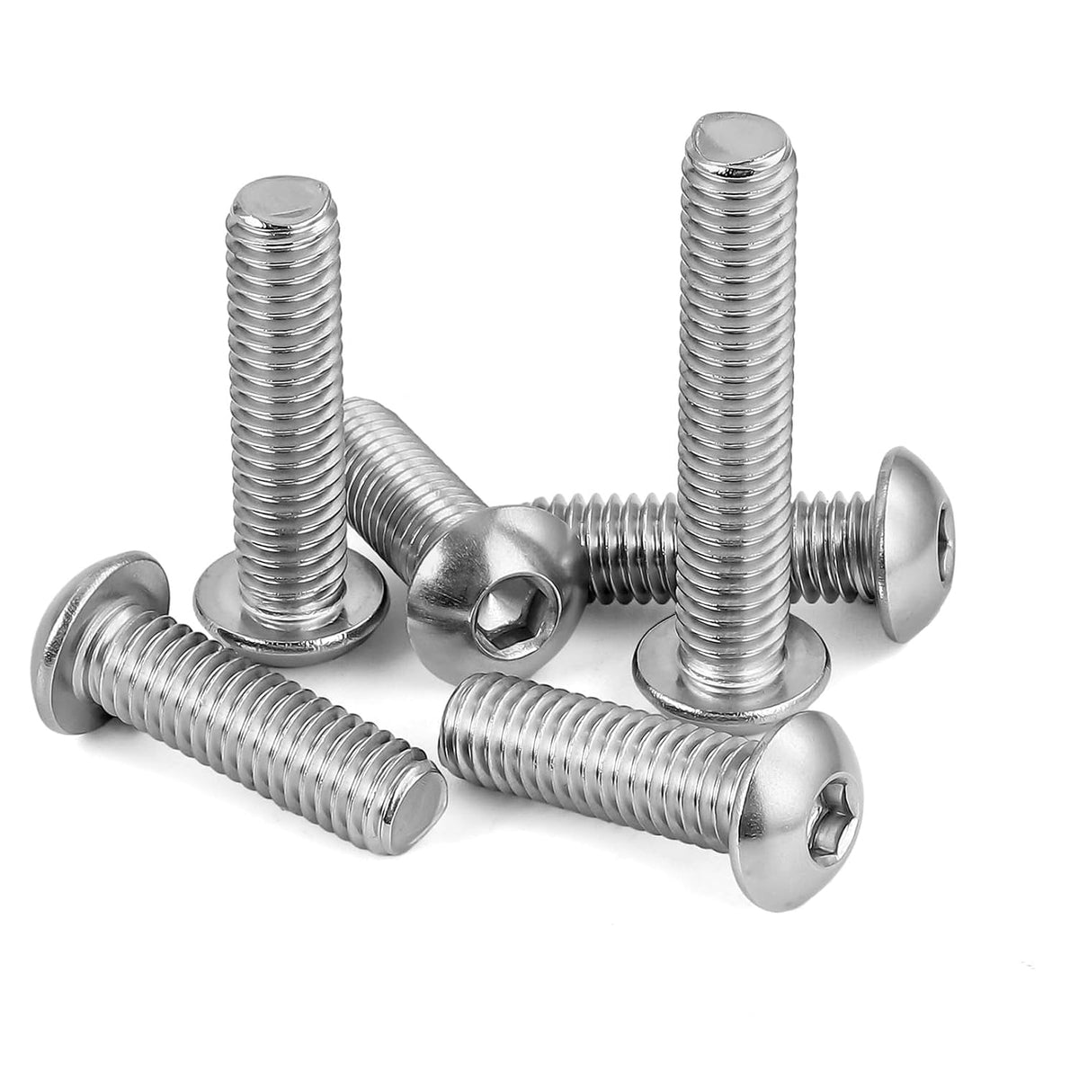 M10-1.5 x 25mm Button Head Socket Cap Screws, 15 PCS