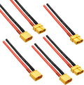 Amass XT60 Connector Plug with 12AWG 100mm Silicone Wire (6PCS)