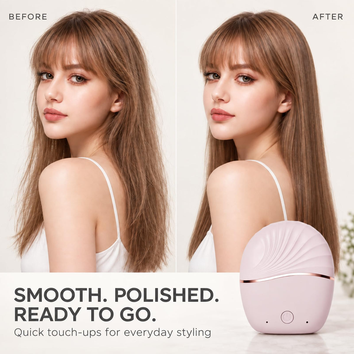 Mini Hair Straightener, Compact Styling Tool for Travel & Daily