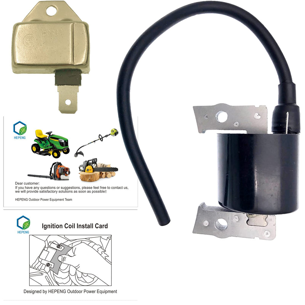 HEPENG Ignition Coils 21121-2069 with 21119-2161 Igniter Module for Kawasaki Engine Armature-Magneto