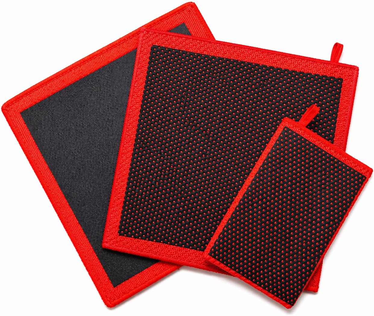 3-in-1 Clay Towel Kit for Car Detailing, 12" x 12" Clay Towels & Clay Mitt, Upgraded Rubber Polymer Coating