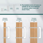 30 Pack Cabinet Pulls - Solid Zinc Alloy Kitchen Bathroom Cabinet Handle & Pull for Drawers, Dressers Cabinets