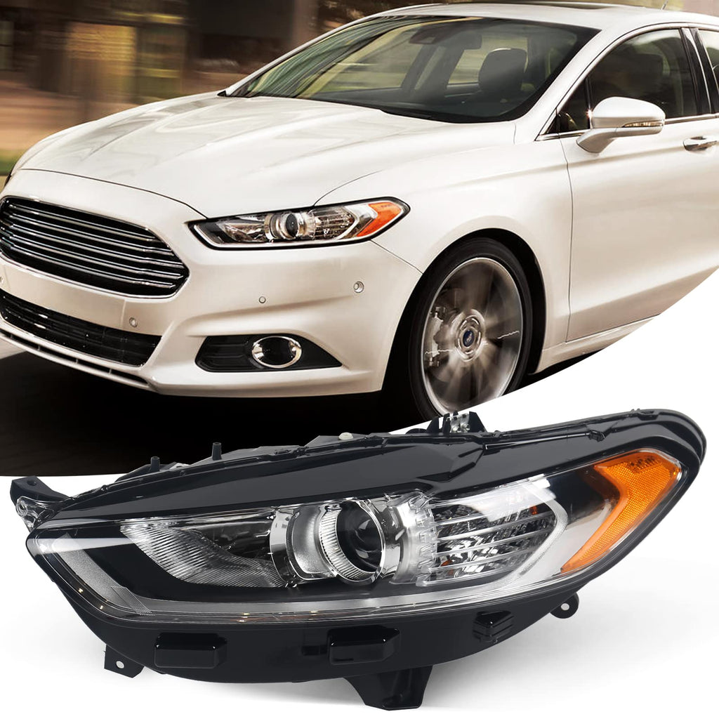 Halogen Headlight Assembly for Ford Fusion 2013 2014 2015 2016 LH