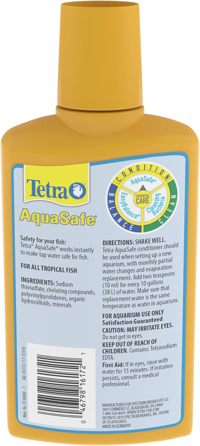 16172 AquaSafe Fish Tank Water Conditioner, 8.45 fl oz