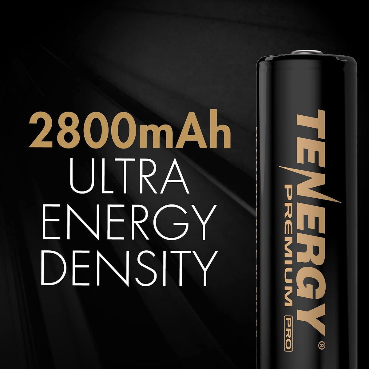 Premium PRO Rechargeable AA Batteries, High Capacity 2800mAh NiMH AA Battery, 4 Pack Rechargeable Batteries