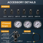 Hydraulic Nitrogen Accumulator Charging Kit, Nitrogen Pressure Test System