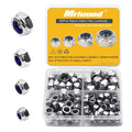 M8 M6 M5 M4 Locknuts Assortment Kit 95PCS Nylon Insert