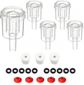 2-Piece Airlock 5-Pack with 3PCS #6 Stoppers, 5pcs Silicone Loops & 10PCS Grommets – Complete Fermentation Kit for