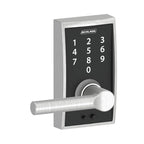 Touch Electronic Lock, Lever Handle, Century Trim, Satin Chrome