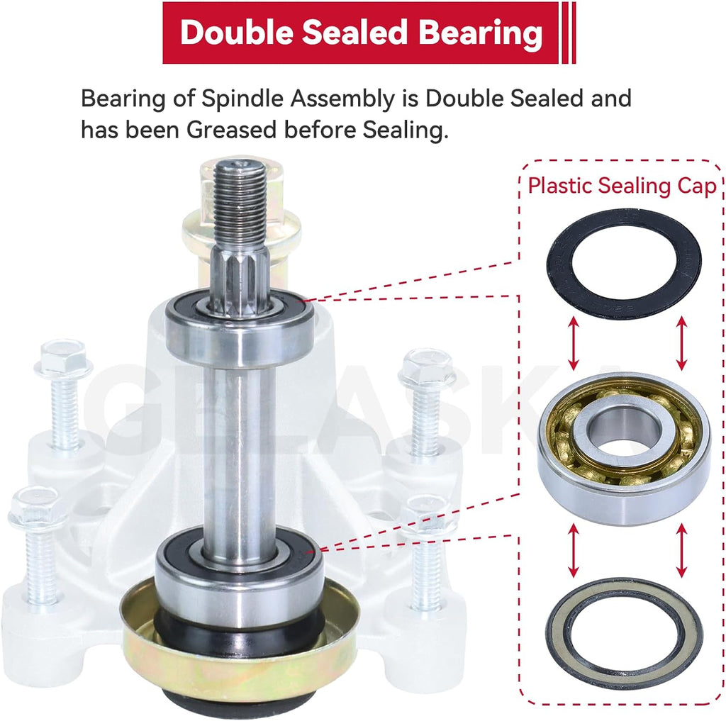 2 Pack 604214 Spindle Assembly for Hustler Raptor 42 inch Spindles | Replaces Hustler 604214 Spindle Assembly for