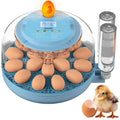 18 Egg Incubator with Automatic Rotation and Humidity Control, LED Display