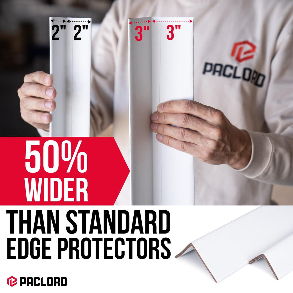 Extra-Wide 24" x 3" x 3" Reinforced Cardboard Edge Protectors