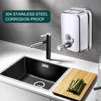 Commercial Soap Dispenser Wall Mount Stainless Steel, 17 fl.oz.