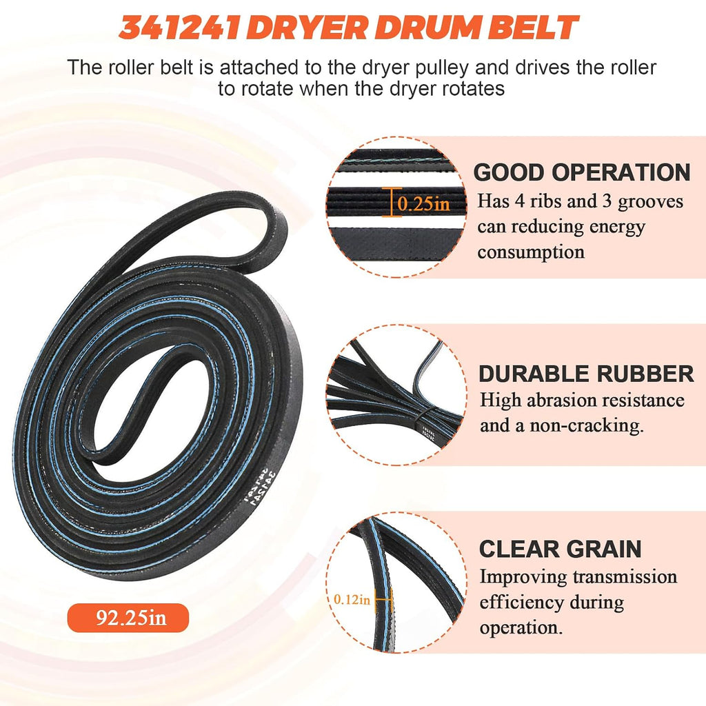 【Newest】 Upgraded 4392065 Dryer Maintenance Repair Kit by Beaquicy - Fit for Whirlpool Ken-More Crosley Admiral Amana
