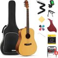 Acoustic Guitar for Beginner Adult Full Size Dreadnought Acustica Guitarra Starter Bundle Kit with Gig Bag Strap
