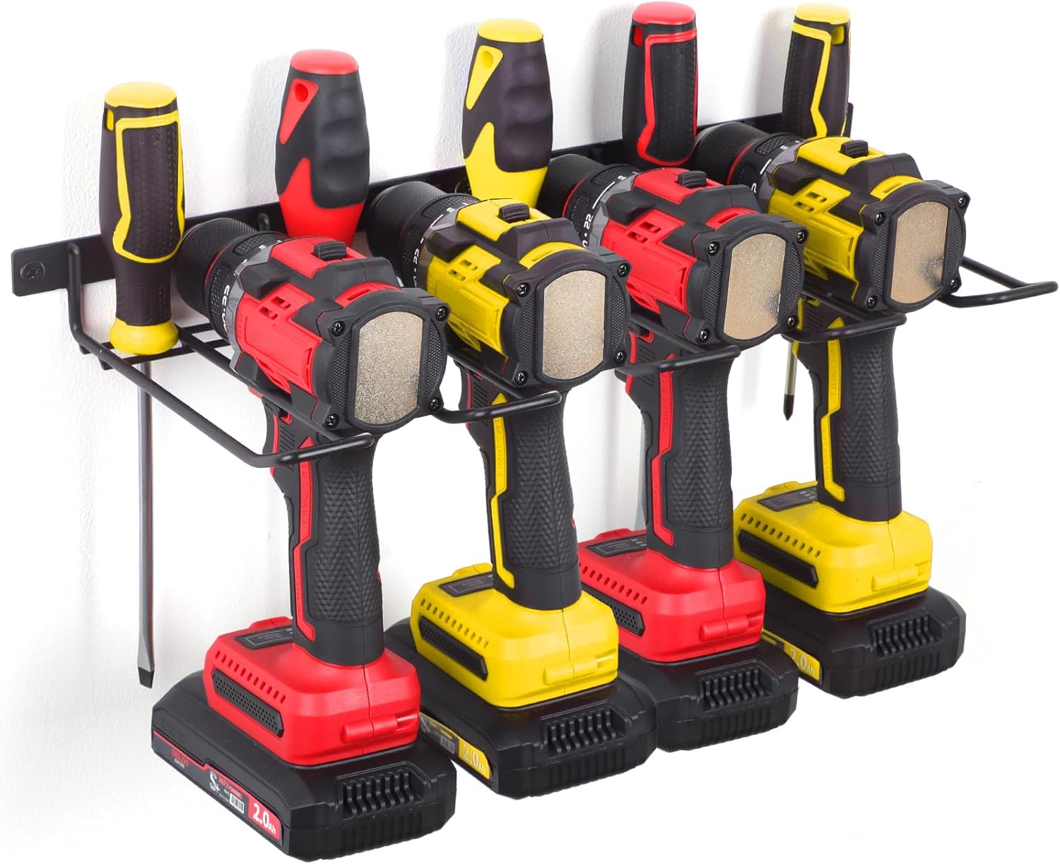 Power Tool Organizer, Cordless Drill Holder Wall Mount, Garage Tool Storage Rack, Heavy Duty Tool Rack for Garage and