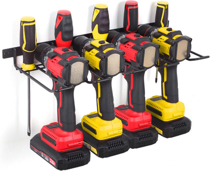 Power Tool Organizer, Cordless Drill Holder Wall Mount, Garage Tool Storage Rack, Heavy Duty Tool Rack for Garage and