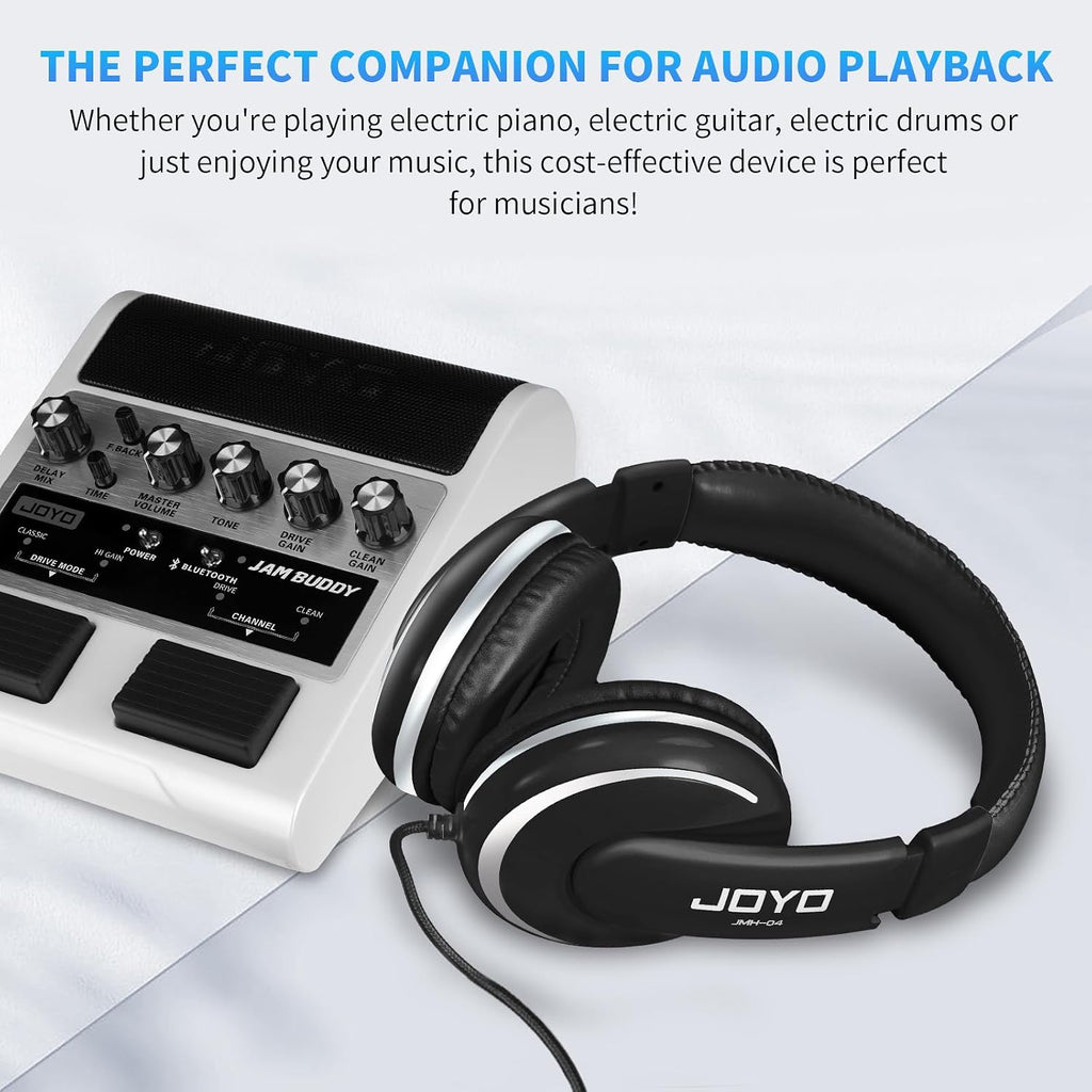 Over Ear Headphones Wired Studio Headphones with 1/4 to 3.5mm Jack for Guitar Amplifier Keyboard Recording Podcast DJ