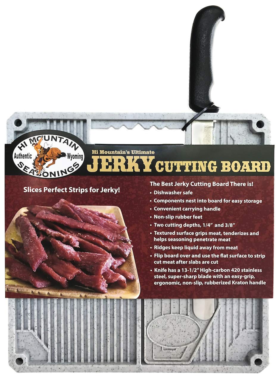 Beef Jerky Slicer Kit | Knife & Meat Slicing Cutting Board