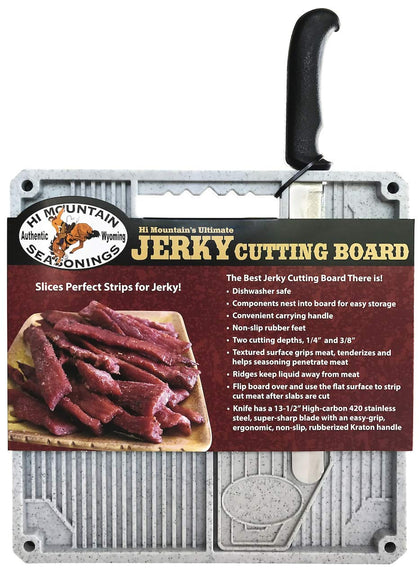 Beef Jerky Slicer Kit | Knife & Meat Slicing Cutting Board