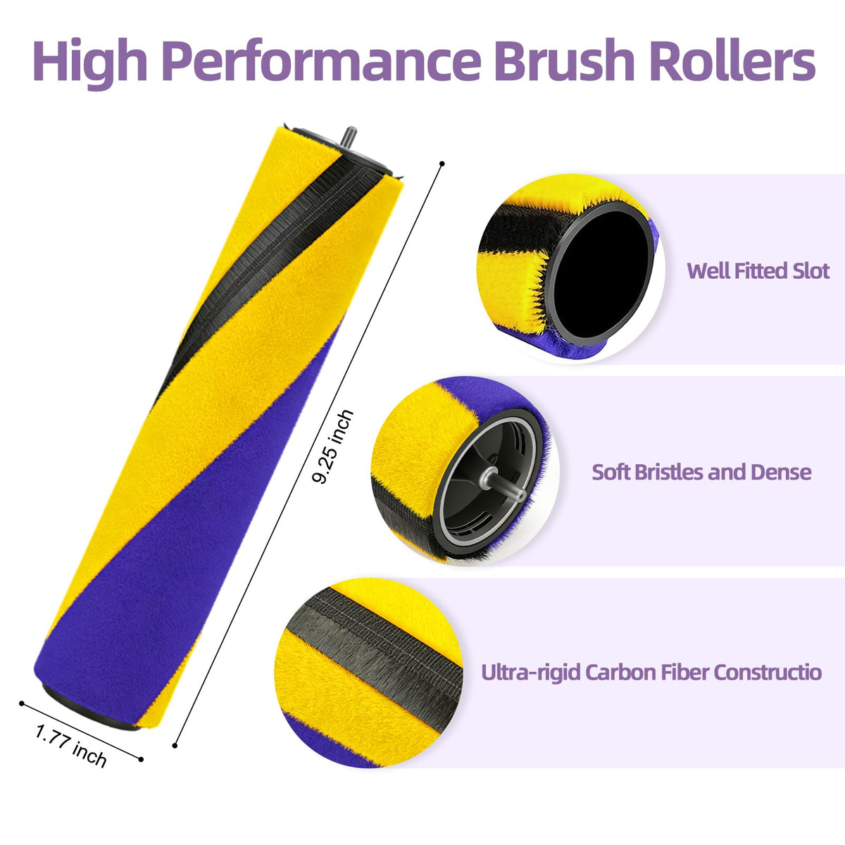 Brush Roller Compatible with Dyson V12 V15 Detect Slim Vacuum Cleaner