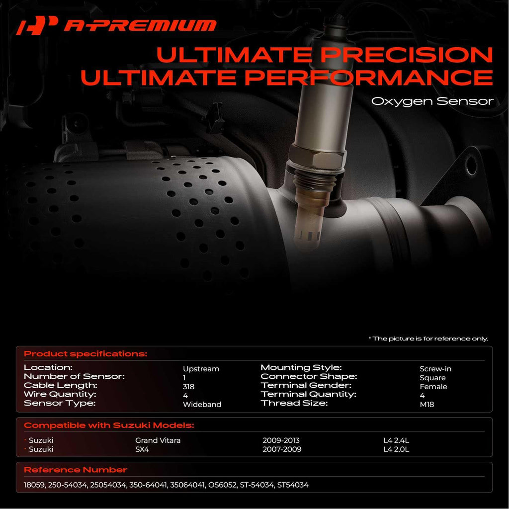 A-Premium Upstream O2 Oxygen Sensor Compatible with Suzuki