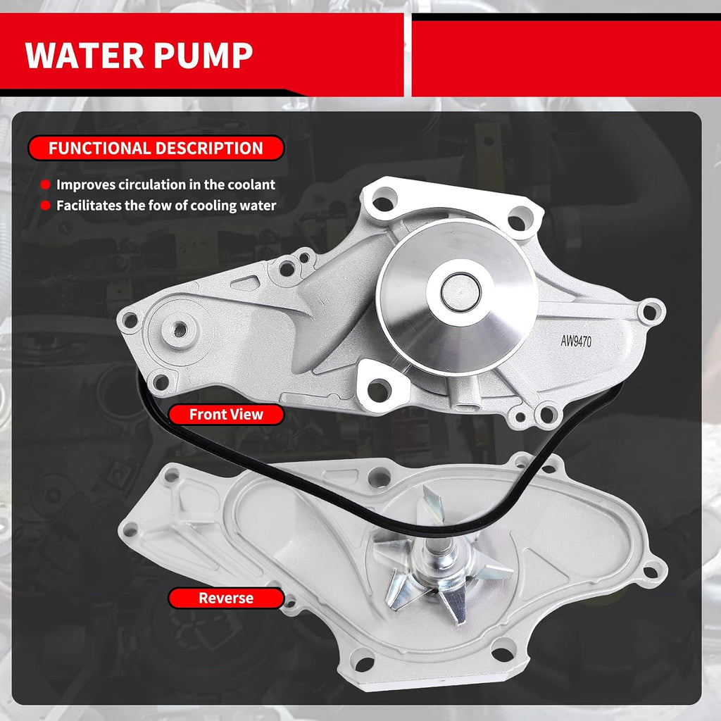 Timing Belt Kit with Water Pump Replacement for: TCKWP329