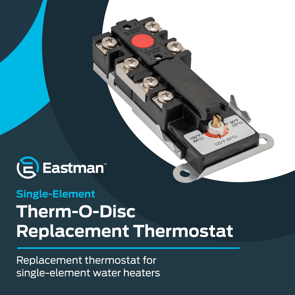 Eastman 60174N Thermostat for Single Element Water Heaters, Black