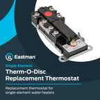 Eastman 60174N Thermostat for Single Element Water Heaters, Black