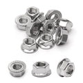 M10 Serrated Flange Hex Nuts, M10-1.5mm Hexagon Flange Nuts