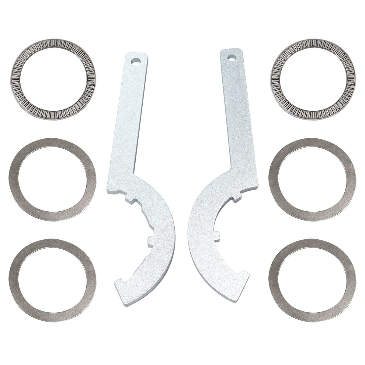 Coil-Over Spring Thrust Bearings & Washers Kit + Spanner Wrenches Set #7888-110