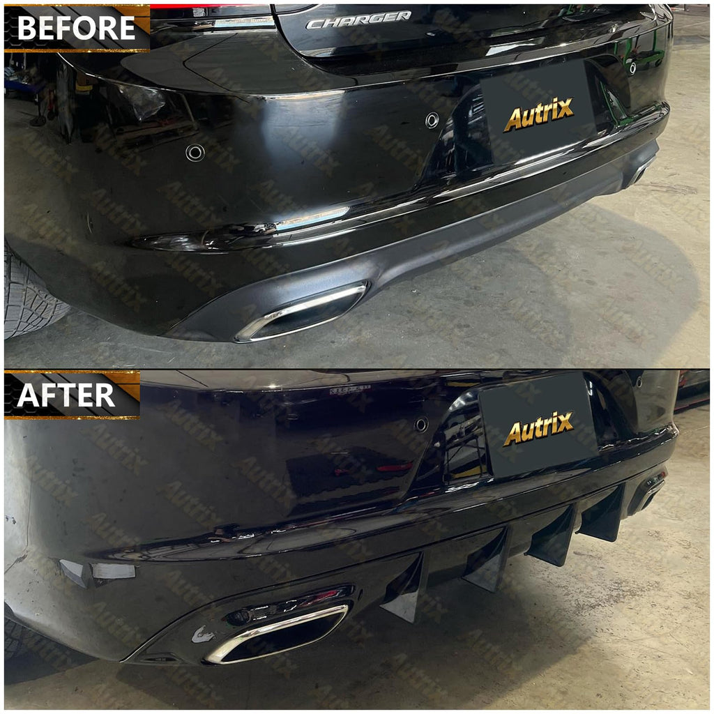 Rear Diffuser Compatible with 2015-2023 Dodge Charger Base and SXT