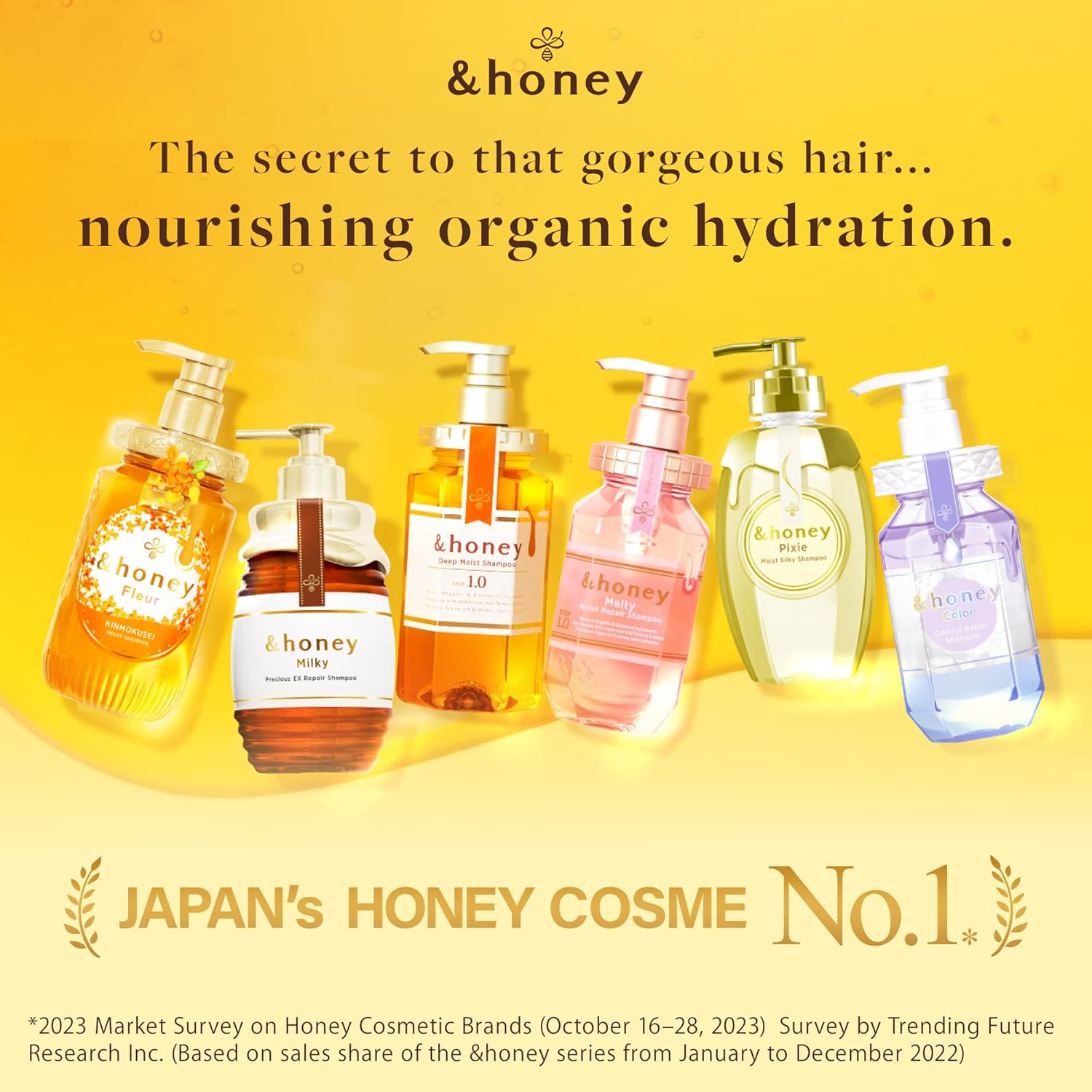 [Genuine Product] &honey Deep Moist Shampoo & Conditioner Set 440mL+450g/14.87.fl.Oz+15.69Oz (Sampoo and Conditioner